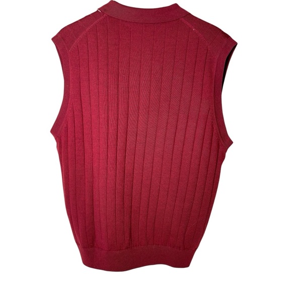 Fairway & Greene Merino Wool Golf Sweater Vest Men’s Sz M Preppy Academia - Picture 8 of 11